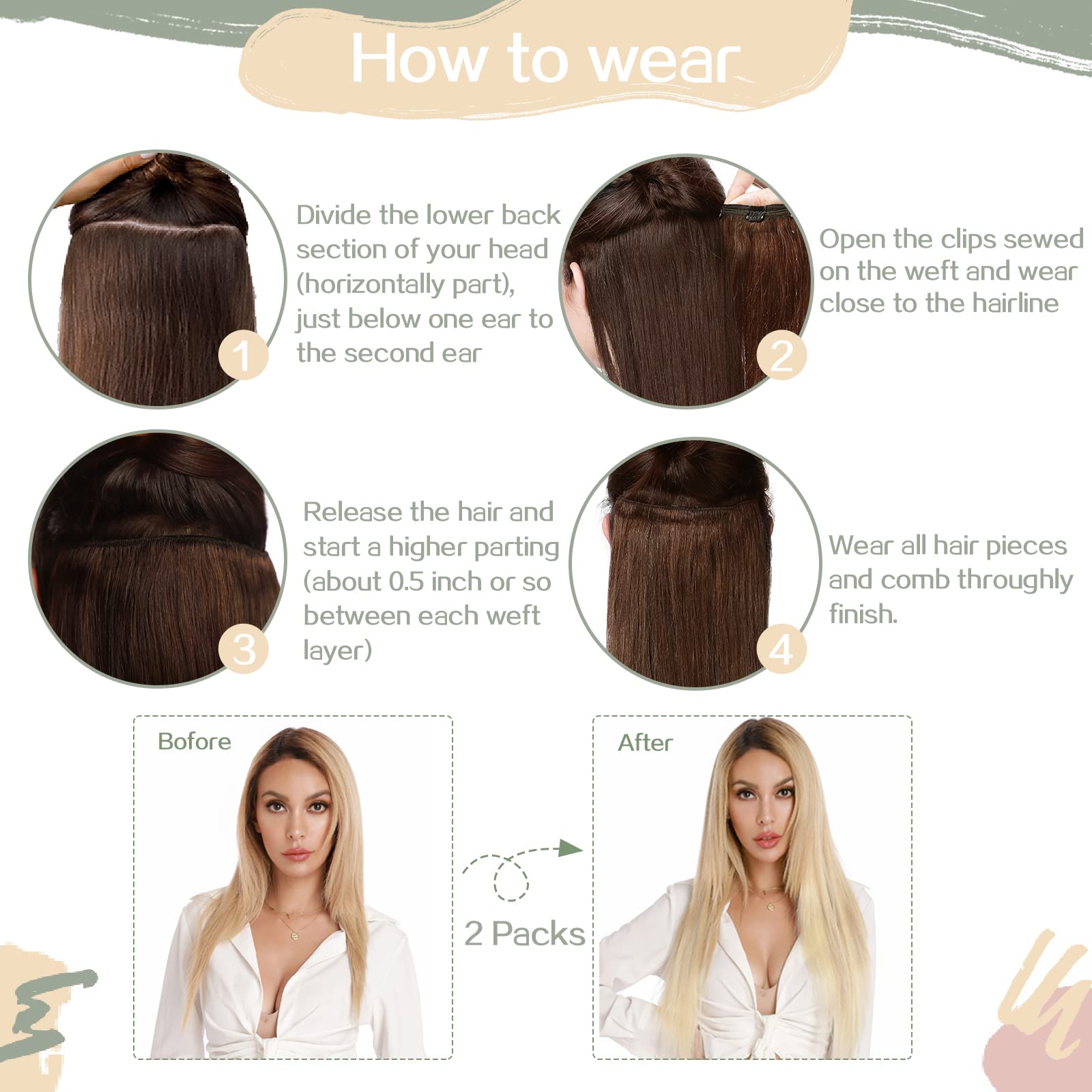S-noilite 100% Remy Human Hair Clip-in Extensions - 8pc Double Weft Set, 18 Clips, 18 Inch 140g, Straight Silky Dark Auburn (#33) for Volume & Length - Perfect for Parties, Weddings & Daily Styling