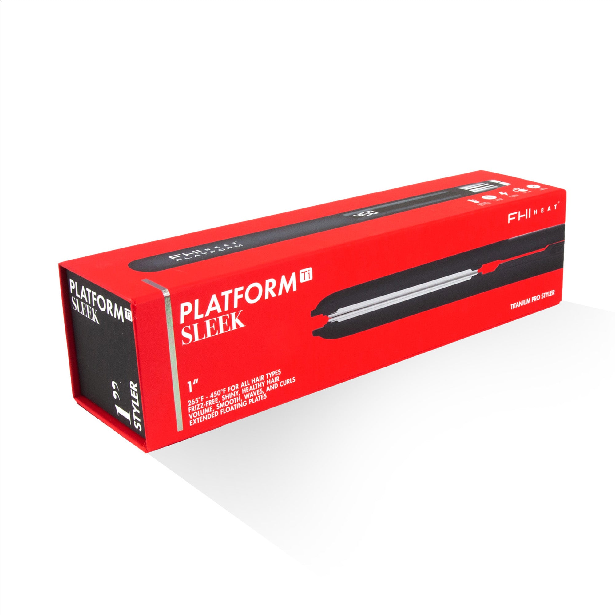 Platform Ti Sleek Titanium Pro Styler - Professional Hair Styling Iron for Salon-Quality Results at Home | Perfect for Straightening, Curling & Smoothing Hair