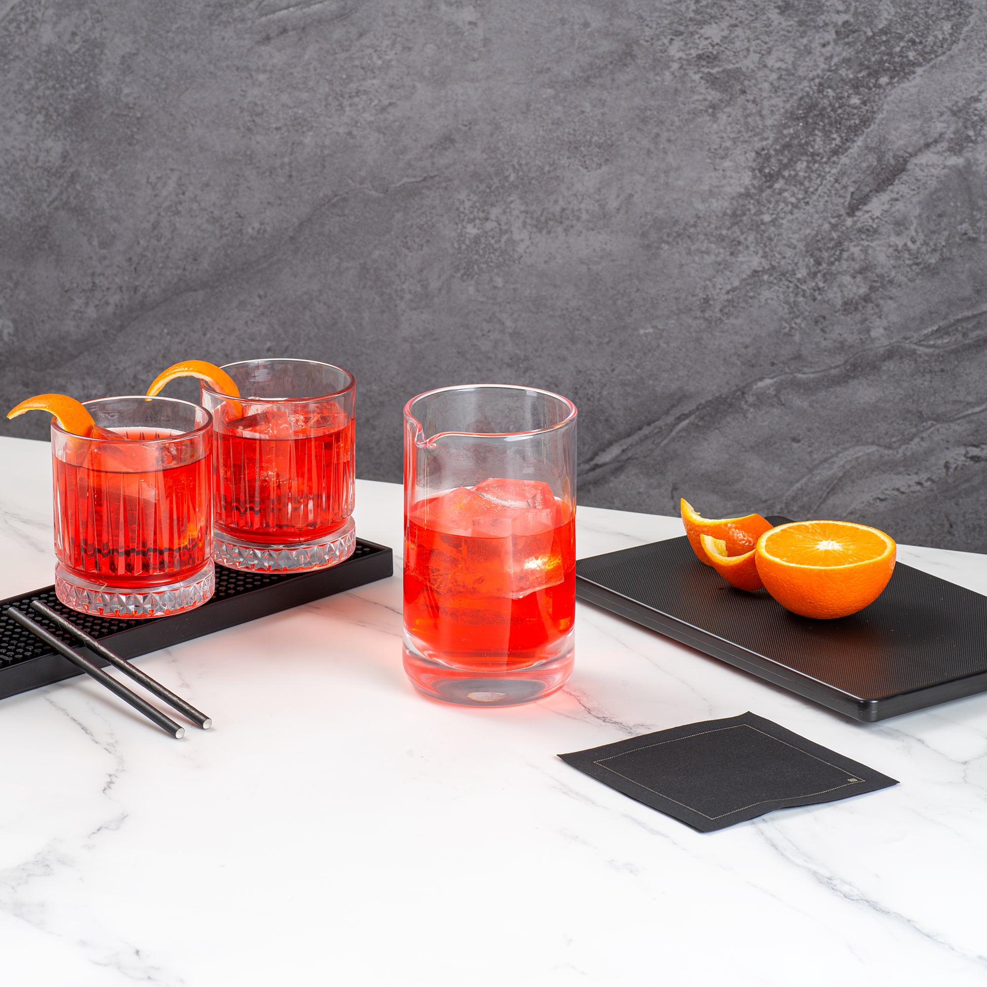 Premium 30 oz Hand Blown Crystal Cocktail Mixing Glass - Bar Lux 4.5