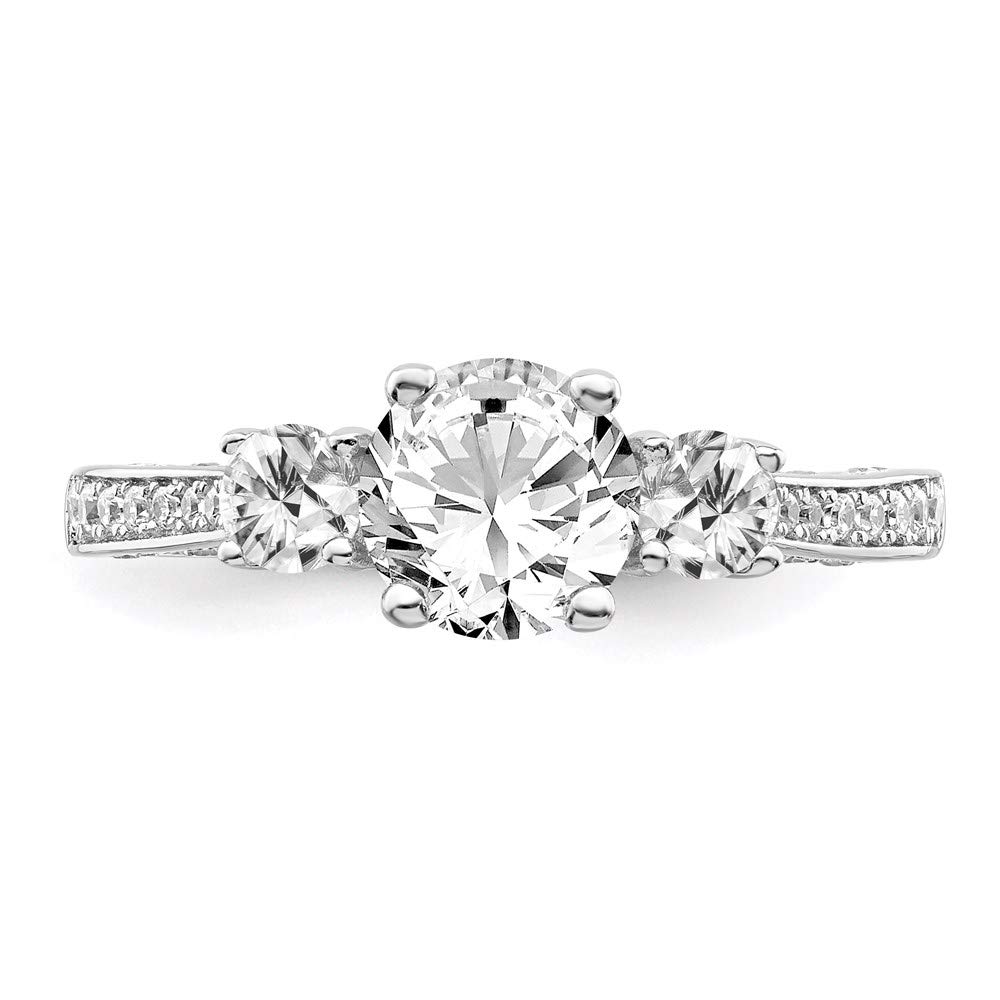 925 Sterling Silver Cubic Zirconia Brilliant Embers Ring - Elegant Women's Fine Jewelry Gift for Anniversary, Birthday & Valentine's Day | Durable & Hypoallergenic for Daily Wear