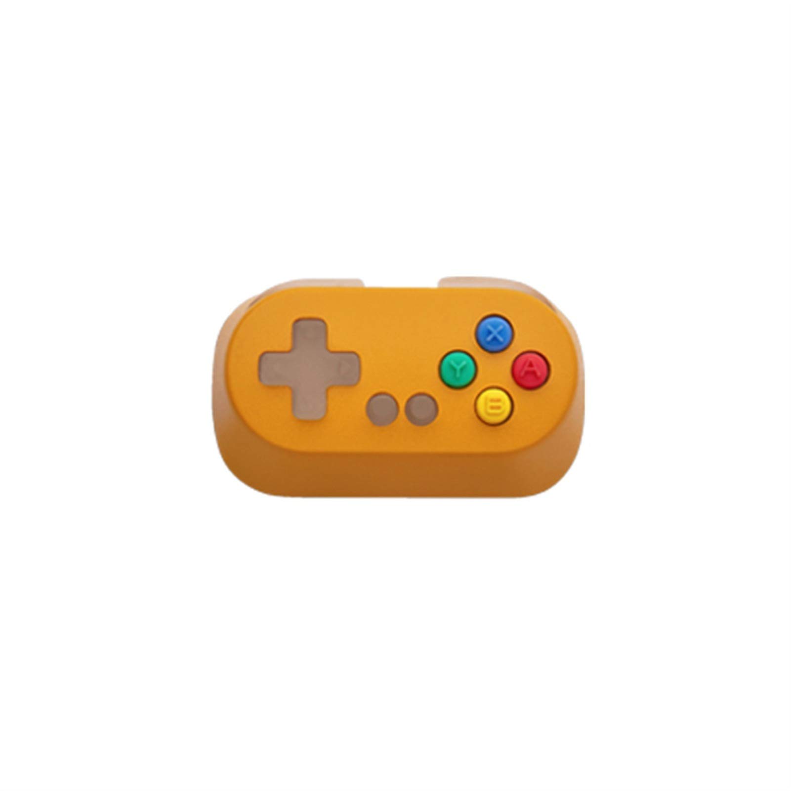 PBT Keycap Set - Anodized Aluminum Artisan for Gamepad Controller (Yellow) - Gaming & Typing Upgrade