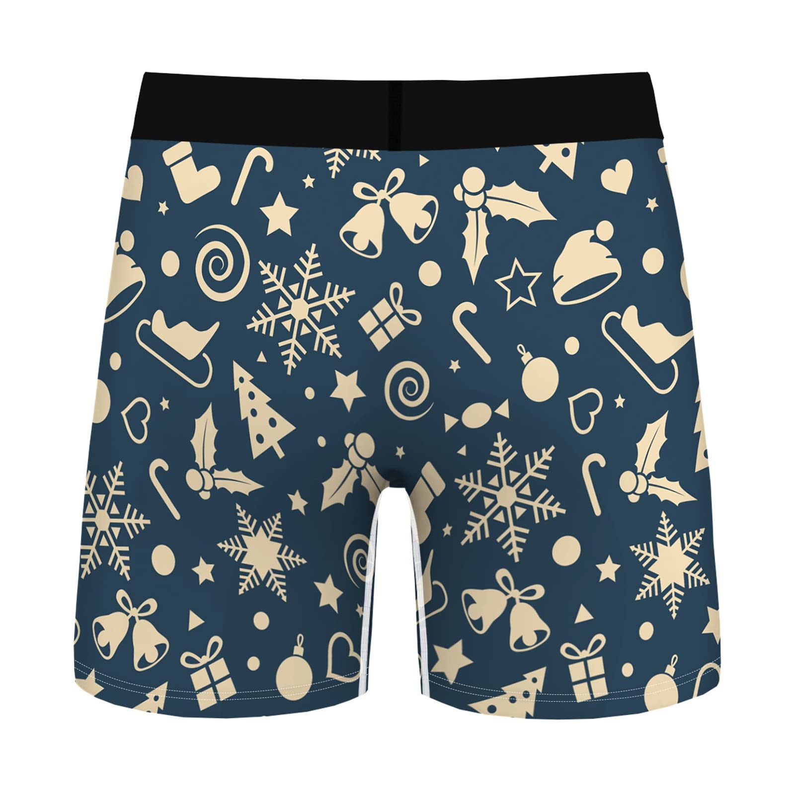 Beokeuioe Men's Santa Claus Boxer Shorts - Festive Christmas Underwear for Men, Comfortable Sleepwear & Holiday Costume - Perfect for Christmas Parties, Gifts & Cozy Sleep
