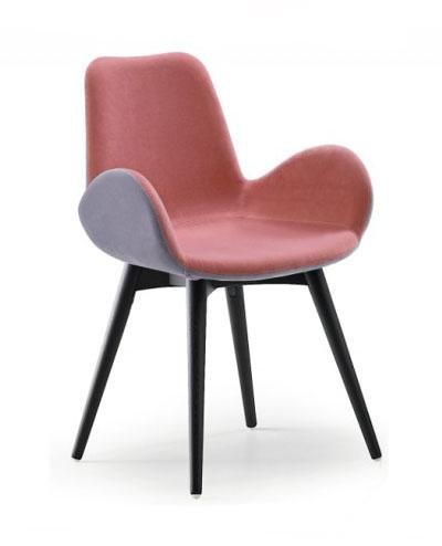Midj Dalia PB L_R TS Armchair - Modern Lounge Chair for Living Room, Office, and Reading Nook - Ergonomic Design with Premium Fabric Upholstery