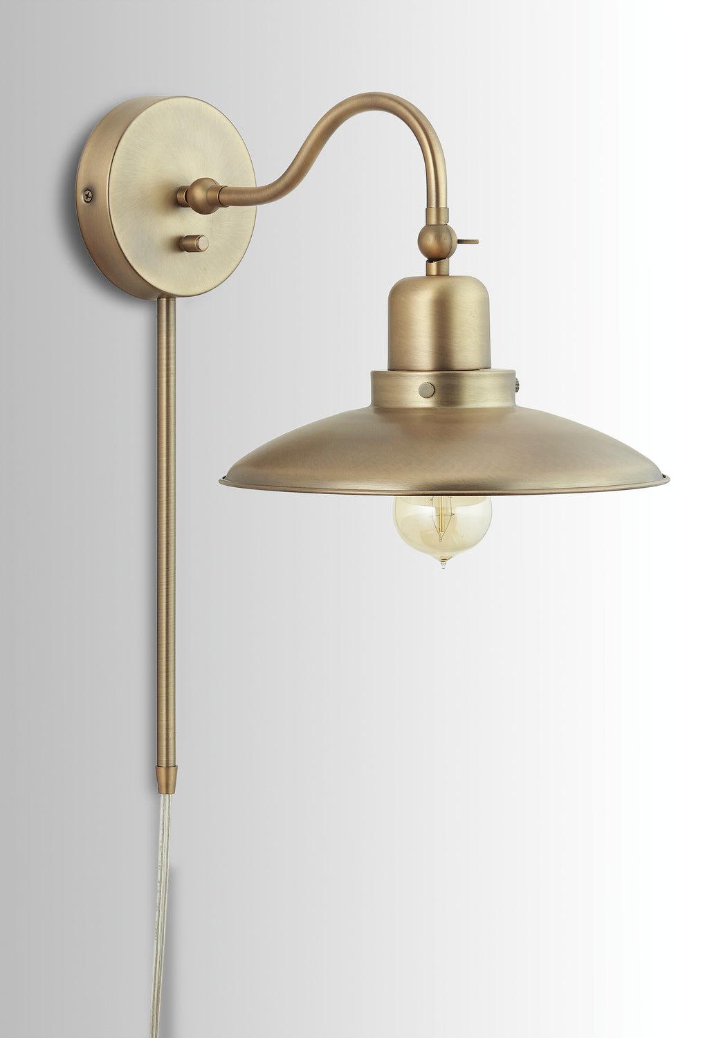 Capital Lighting One Light Wall Sconce - Modern Wall Light Fixture for Bedroom, Living Room & Hallway - Brushed Nickel Finish Indoor Wall Lamp