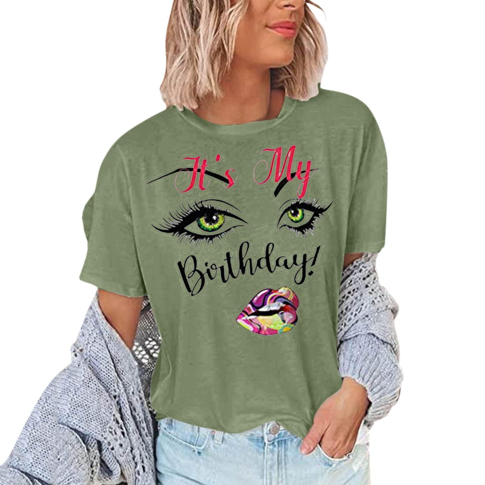 Trendy Women's Workout Tops - Cute Graphic Tee Shirts, Loose Fit Tunic Tops for Summer | Casual & Dressy Style for Gym, Yoga, Running & Everyday Wear