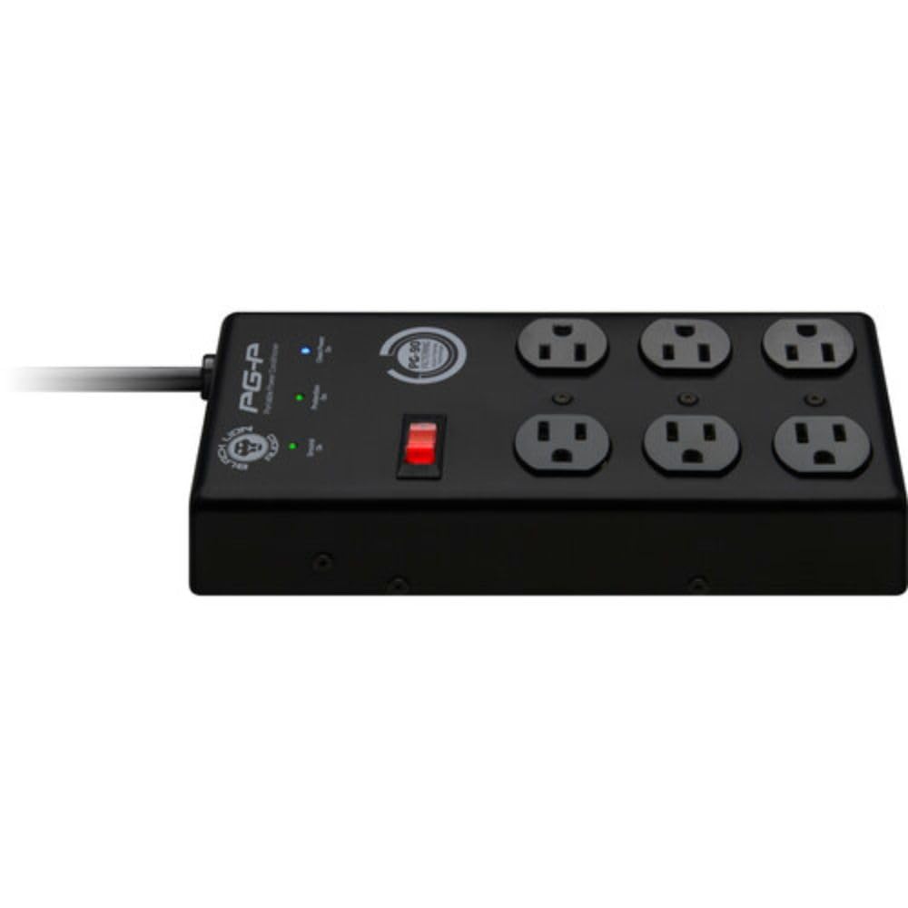 Black Lion Audio PG-P Portable Power Conditioner with 6 Outlets & 9' Cable - Perfect for Home Studios, Live Performances & Professional Audio Setups