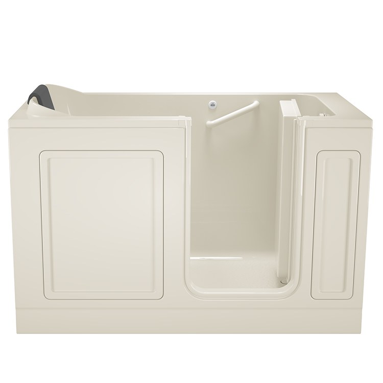 32W x 60L Acrylic Walk-In Soaking Bathtub - Right Hand Drain - Freestanding Deep Soak Tub for Spa Relaxation at Home