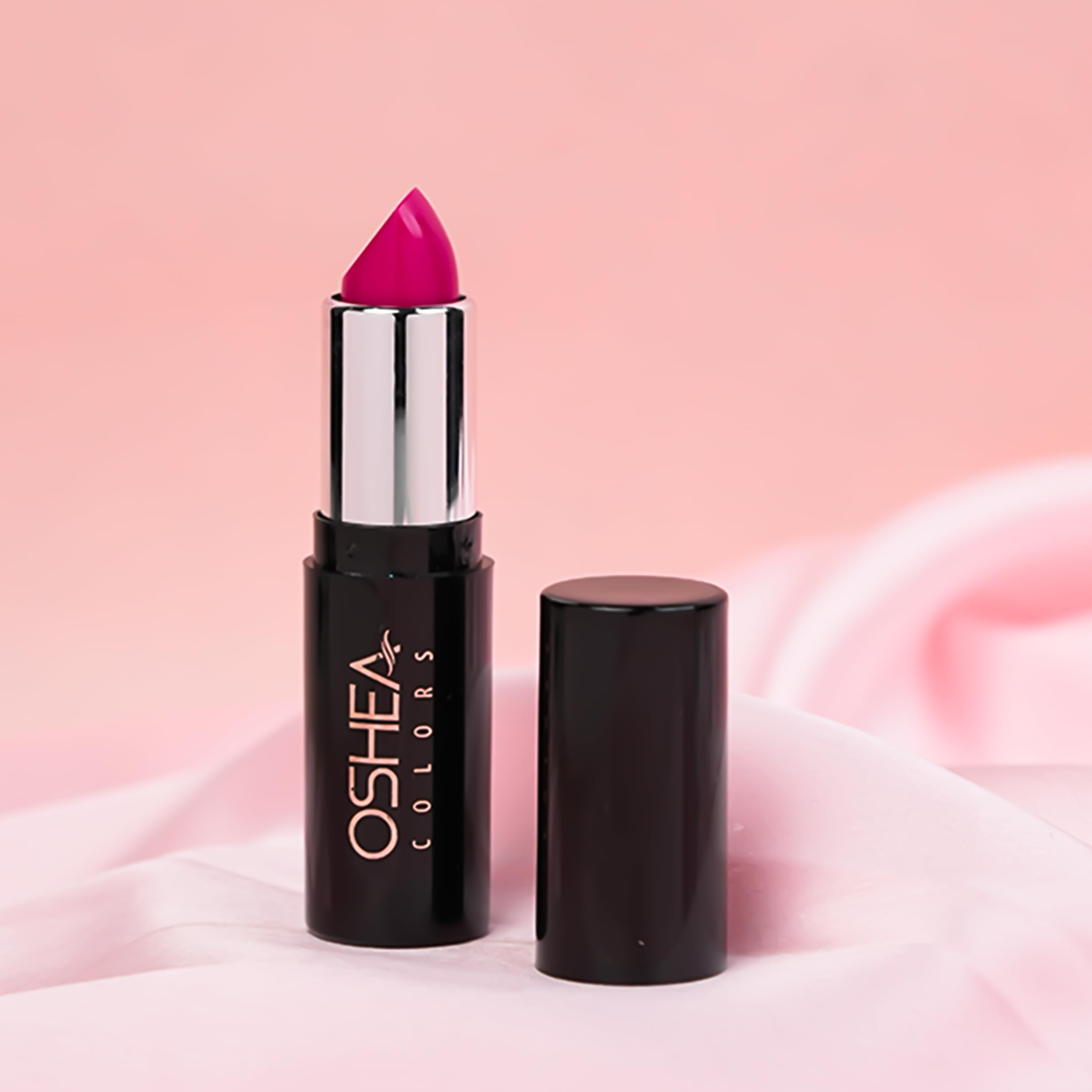 Oshea Colors Creamy Matte Lipstick - Long Lasting, Non-Drying Formula with Castor Oil & Shea Butter | Vegan, Paraben Free | Barbie Pink 07 (4.2g) | Perfect for Everyday Wear, Parties & Special Occasions