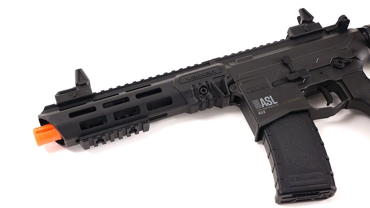 Valken ASL Kilo M4 6mm AEG Airsoft Rifle - Black with Battery & Charger | Perfect for Tactical Training, Outdoor Games & Airsoft Battles