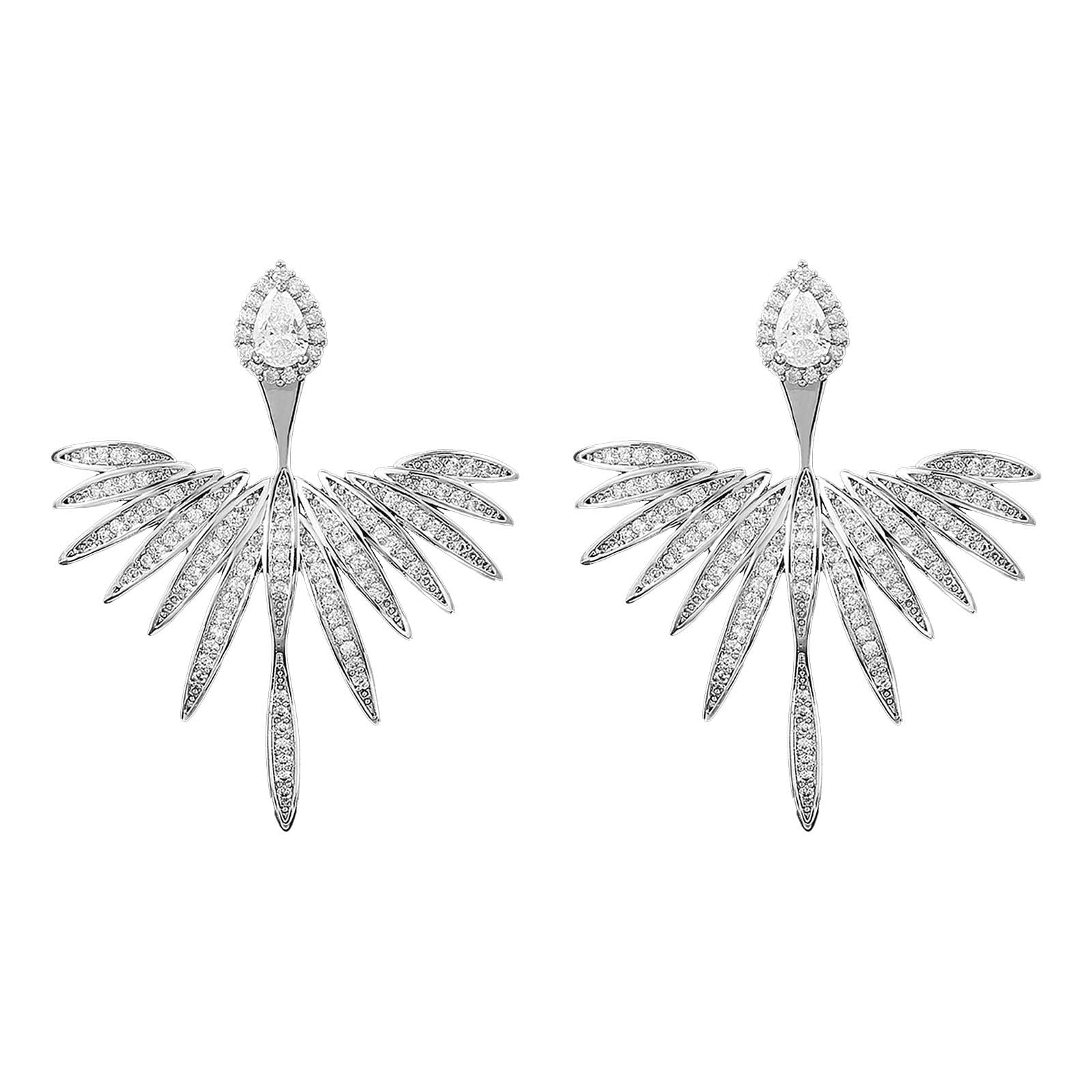 Elegant Crystal Marquise Drop Earrings for Women - Fashionable Dangle & Stud Earrings - Perfect Birthday Gift for Girlfriend, Wife, or Her - One Size, Multicolor - Ideal for Weddings, Parties, and Special Occasions