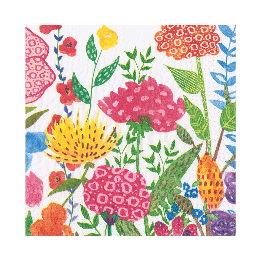 Elegant Floral Cottage Paper Cocktail Napkins - Perfect for Wedding, Bridal Shower & Party Decor