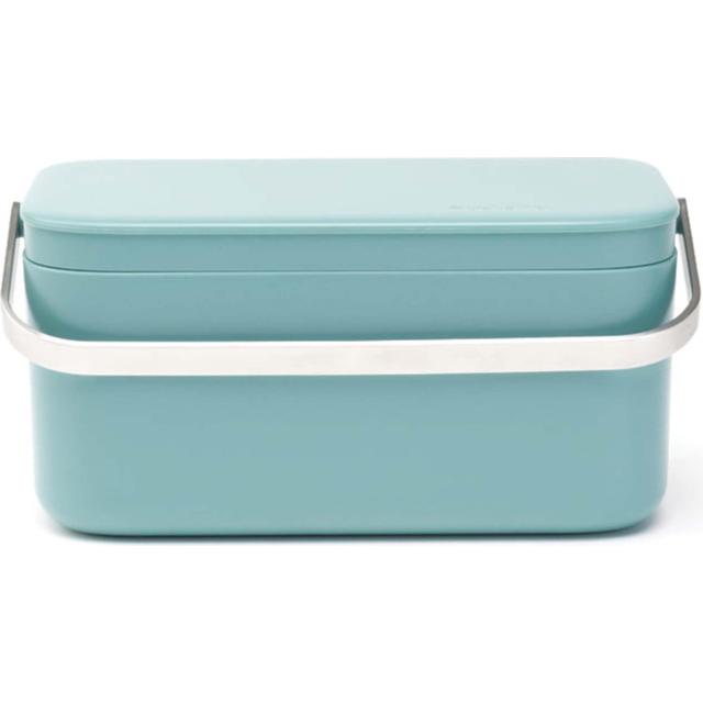 Eco-Friendly Food Waste Caddy Bin - Mint or Grey Color for Kitchen Composting & Organic Waste Disposal - Perfect for Home, Office, or Restaurant Use