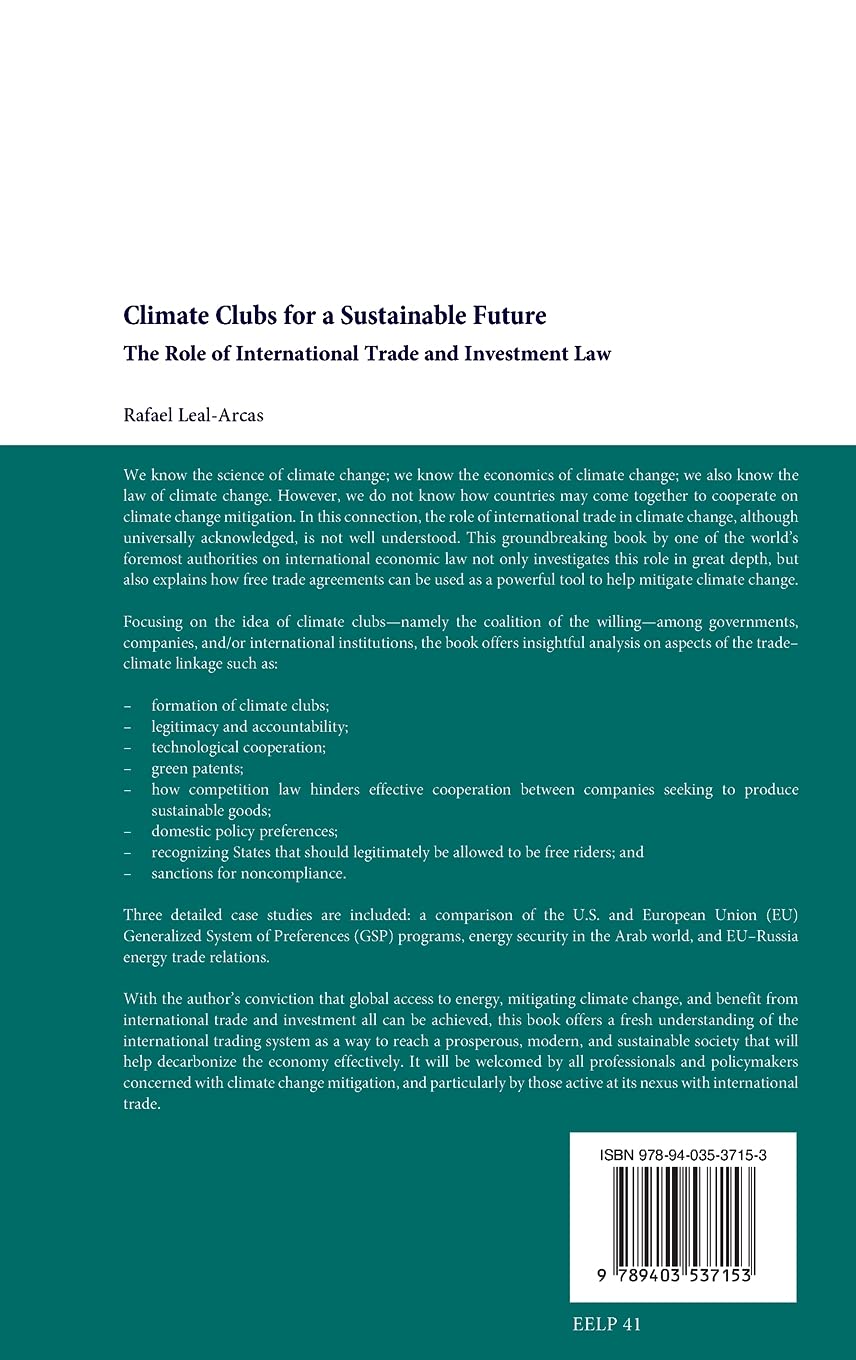 Climate Clubs for a Sustainable Future: International Trade & Investment Law in Energy & Environmental Policy | Global Eco-Friendly Business Solutions