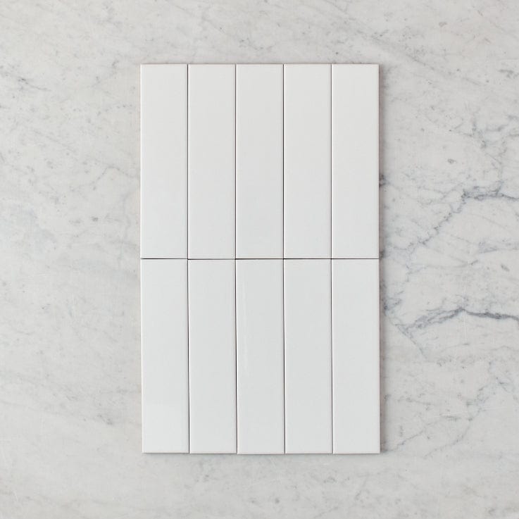 Premium Riverton Gloss White Subway Tile - Classic 3x6 Inch Ceramic Wall Tiles for Kitchen Backsplash, Bathroom & Shower Renovation