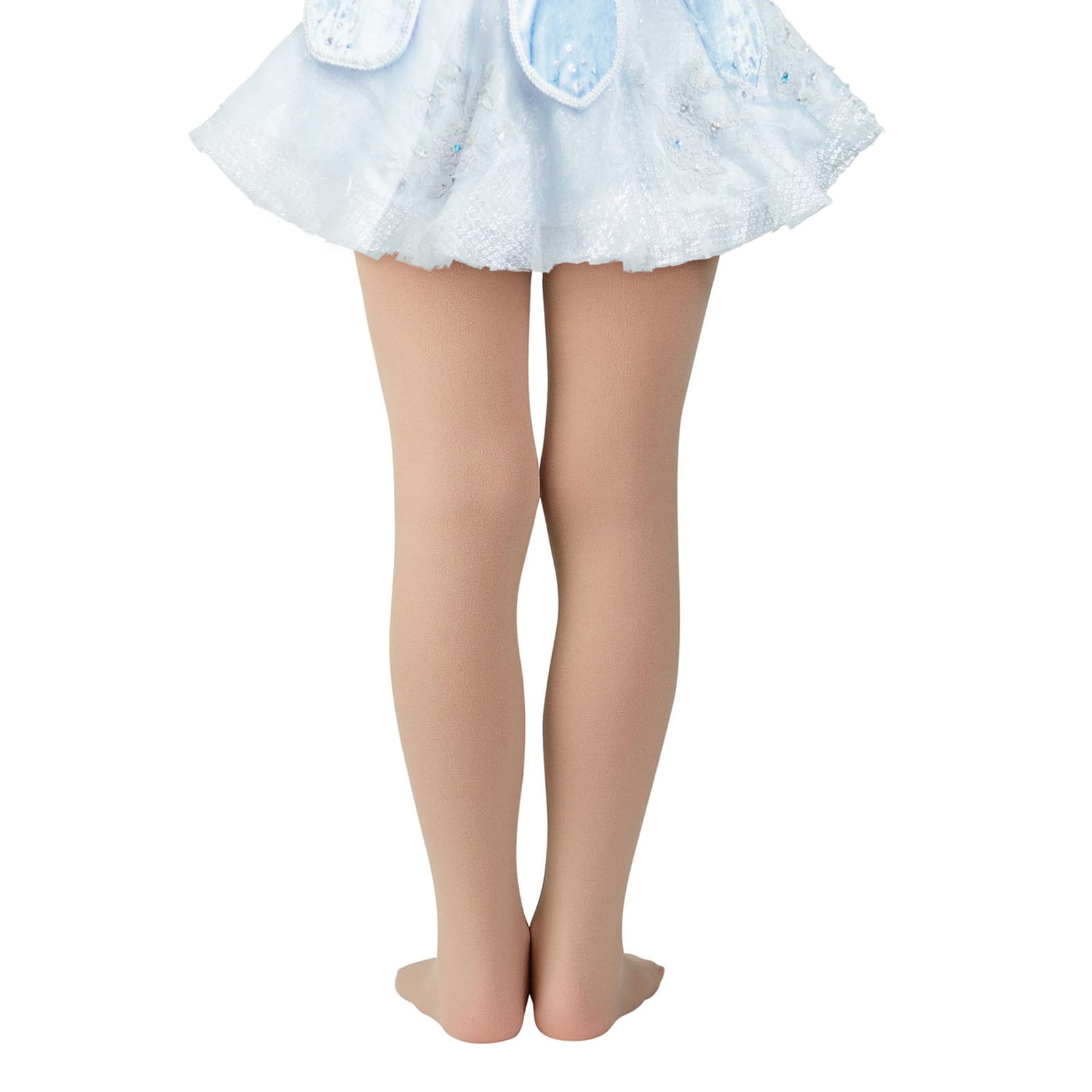 American Trends Ballet Tights for Girls - Nude Kids Dance Stockings | Soft School Uniform Tights for Ballet, Dance Class & Everyday Wear