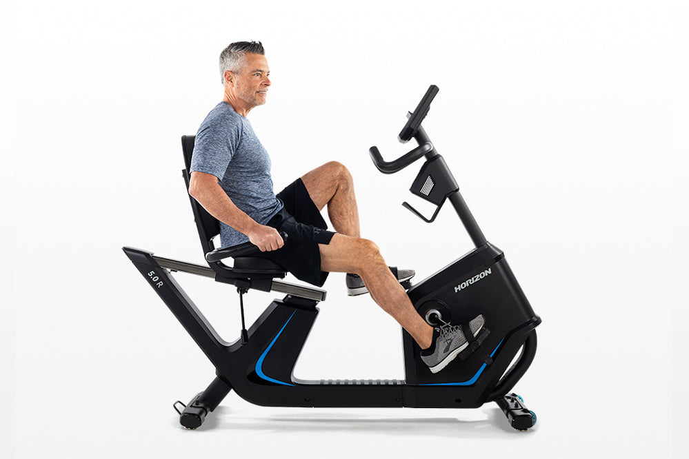 Horizon 5.0 R Recumbent Exercise Bike - Comfortable Home Fitness Equipment for Seniors & Rehab | Perfect for Low-Impact Workouts, Physical Therapy & Home Gym