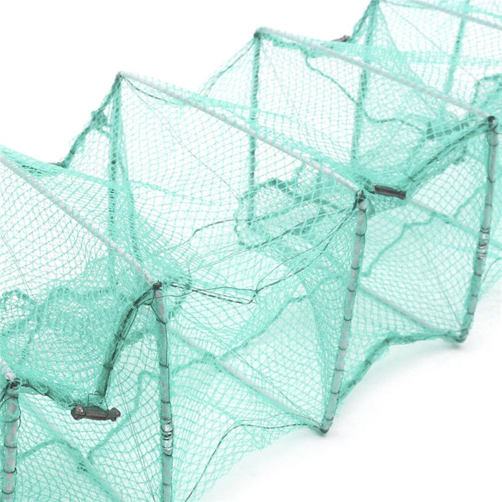 TOPIND Collapsible Fishing Net Cage - Cast Net Trap for Crawfish, Shrimp & Lobster | Durable Nylon Dip Cage for Bait Fishing | Ideal for Freshwater & Saltwater Fishing