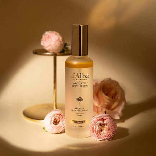 d'Alba White Truffle First Aromatic Spray Serum 120ml - Hydrating Facial Mist for Glowing Skin | Perfect for Daily Skincare Routine & Travel
