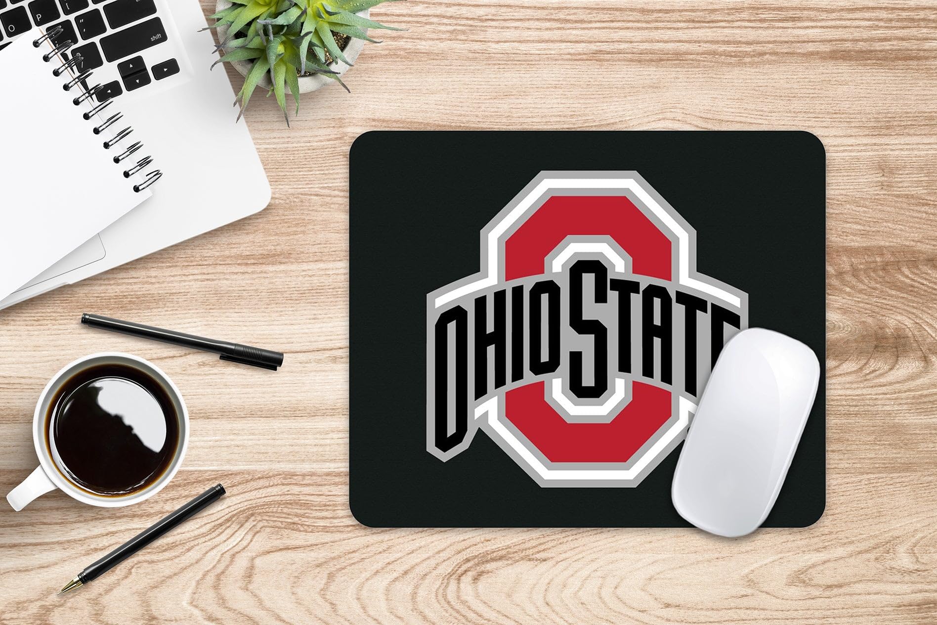 Ohio State University Mouse Pad - Non-Slip Fabric Gaming & Office Desk Mat with Logo - Perfect for Work, Gaming & Home Office Use