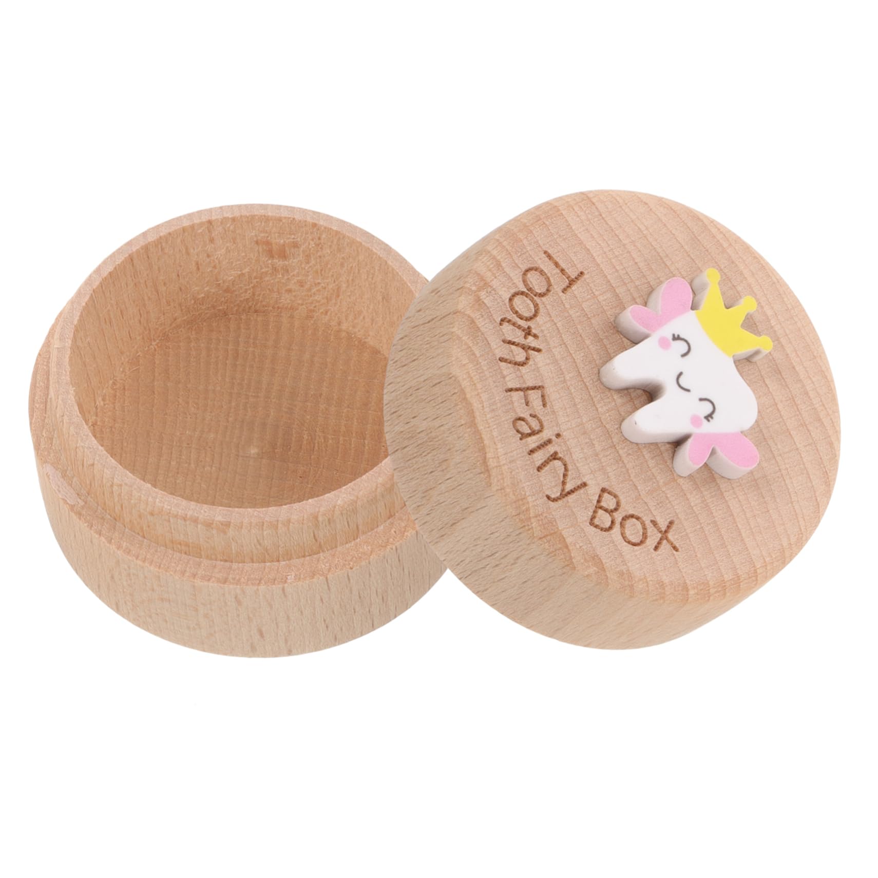 RORPOIR Wooden Tooth Holder Box for Kids - Children's Tooth Storage Organizer - Perfect for Baby Teeth Keepsake & First Tooth Memory Box