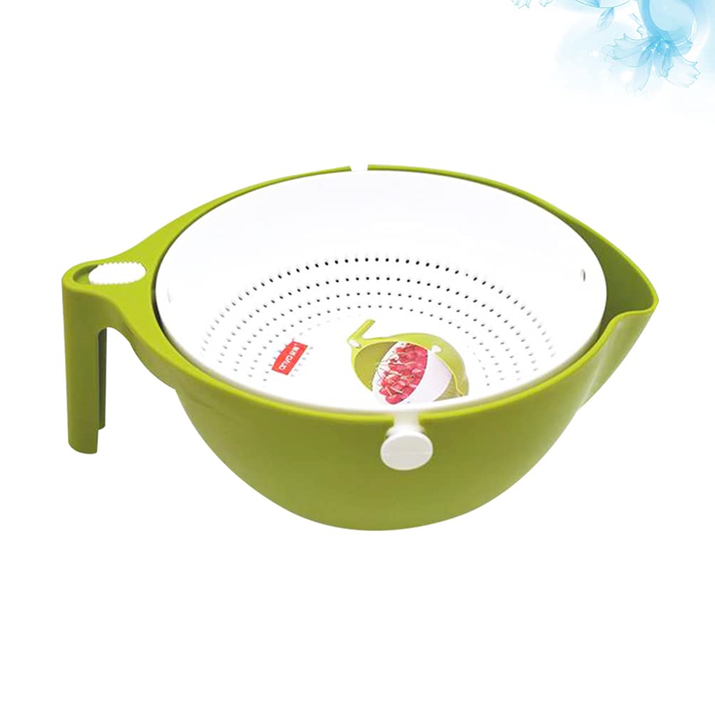 Cabilock 1-Piece Vegetable Washing Basket - Multi-Purpose Kitchen Colander for Rice, Pasta, Fruits & Vegetables - Durable Drain Strainer Bowl with Handle - Perfect for Meal Prep, Cooking & Healthy Eating