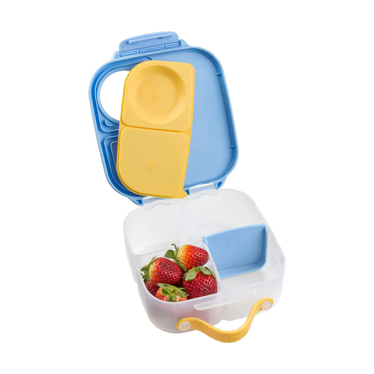 b.box MINI Lunch Box for Kids - Insulated, Leak-Proof & BPA-Free | Bluey Themed Lunch Container for School, Picnics & Travel (Blue)