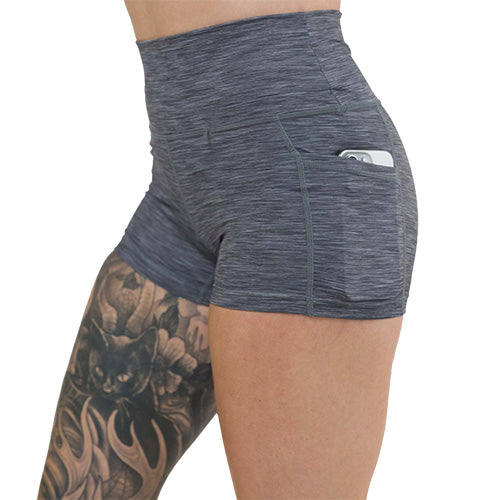 Men's Casual Athletic Shorts - Heather Grey | Comfortable Workout & Lounge Shorts for Running, Gym, and Relaxing at Home