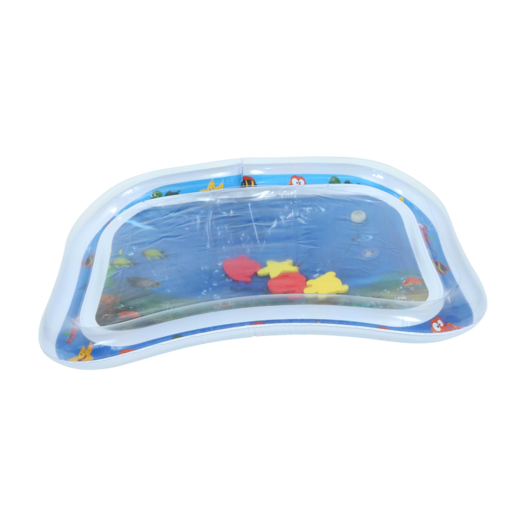 CRILSTYLEO Inflatable Water Play Mat for Babies & Toddlers - Blue Plastic Splash Pad for Outdoor Summer Fun - Perfect for Pool, Beach, and Backyard Water Activities
