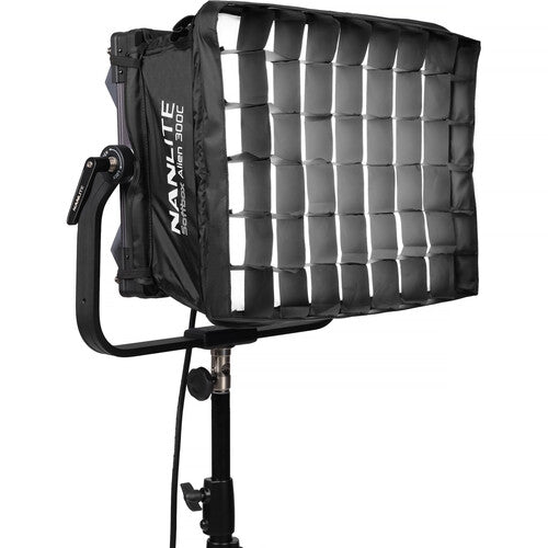 Nanlite Alien 300C RGBWW LED Panel with Softbox & Eggcrate - Professional Studio Lighting for Photography, Videography, and Live Streaming