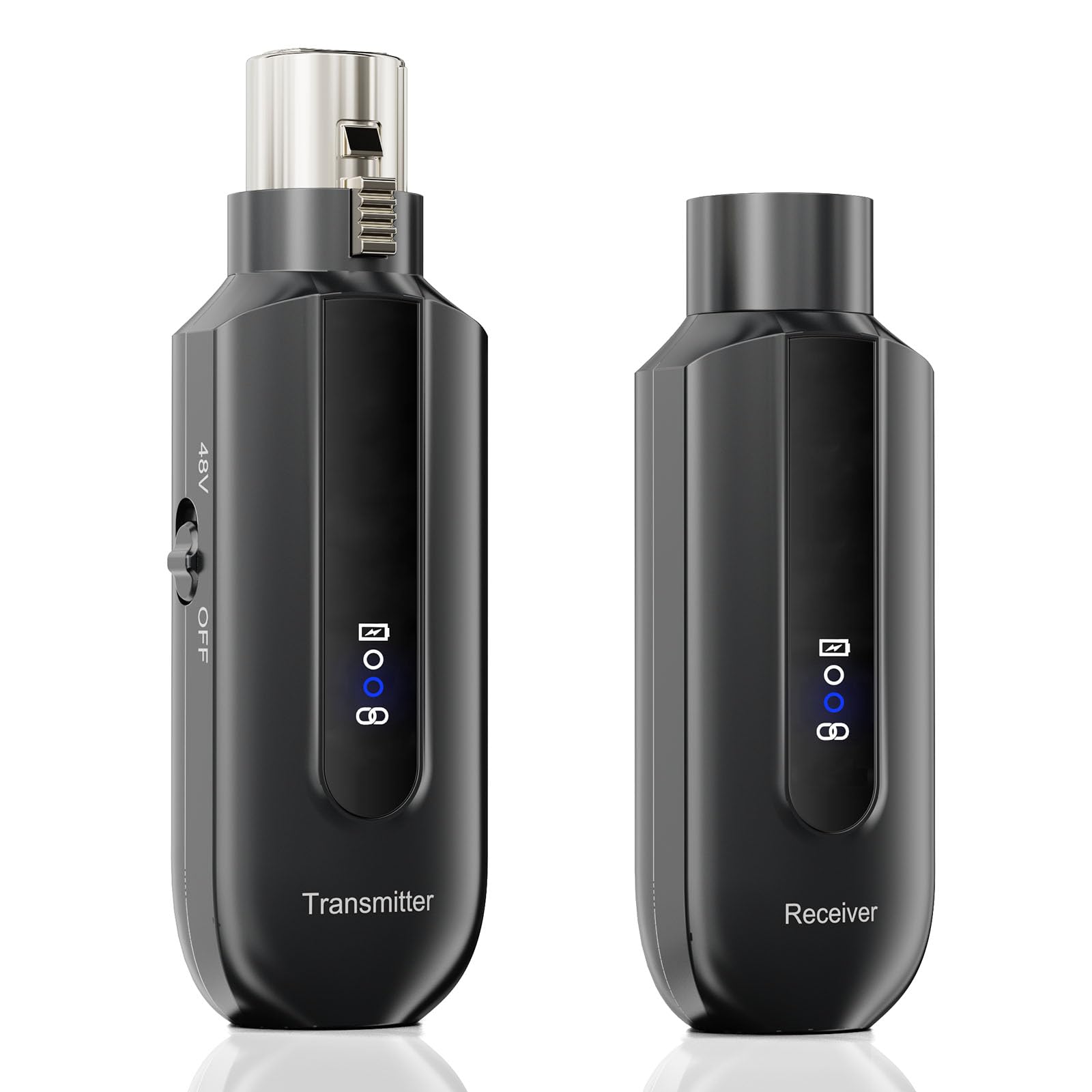 2.4GHz Wireless Microphone System - XLR Wireless Transmitter & Receiver for Dynamic/Condenser Mics - Professional Audio Equipment for Live Performances, Church PA Systems & Studio Recording