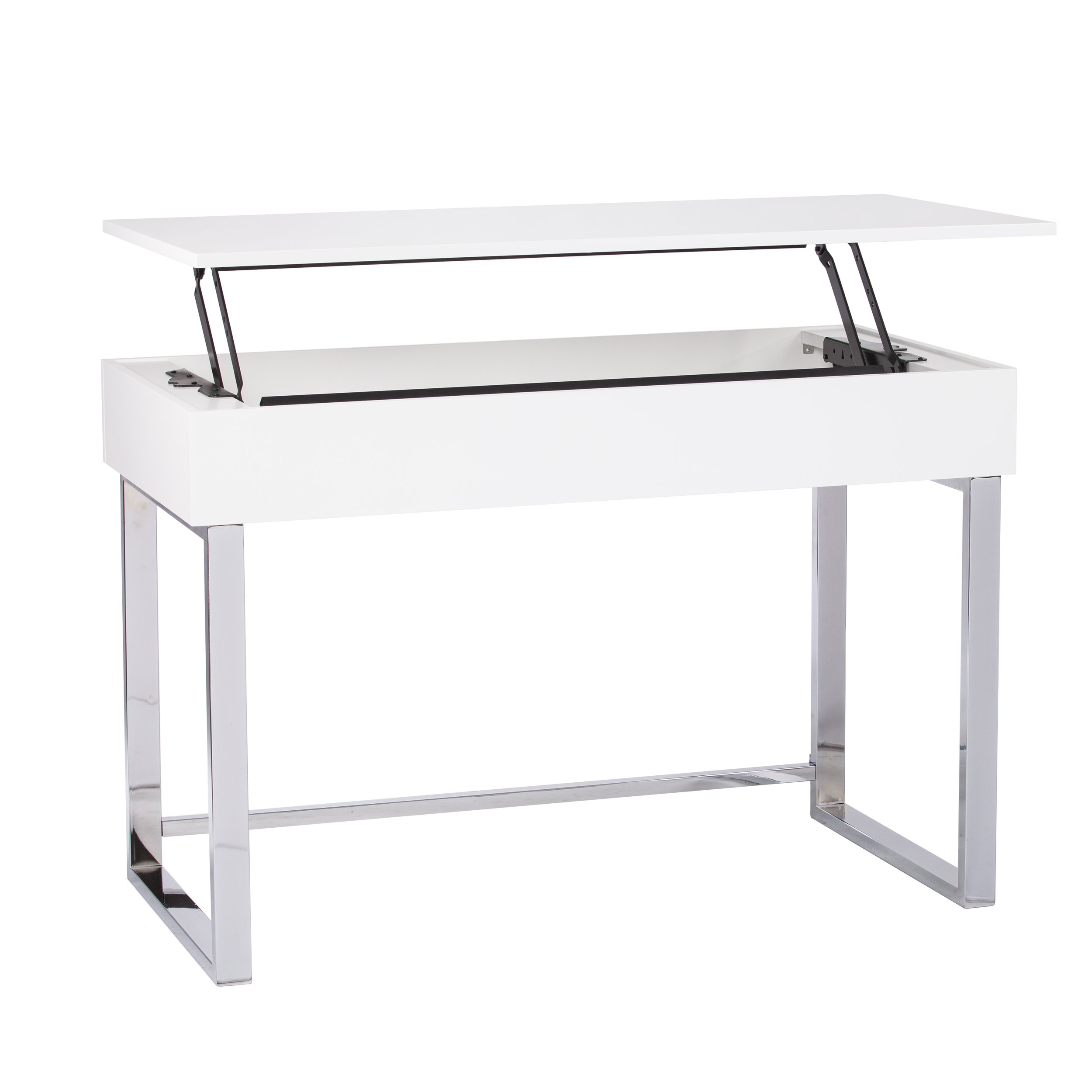 SEI Furniture Inman Adjustable Height Sit-Stand Desk - Electric Standing Desk with Memory Presets, White - Perfect for Home Office & Workspace Ergonomics