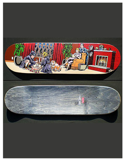 SEAN CLIVER X SUPREME DICK & JANE Skateboard Deck - Limited Edition Collector's Skateboard for Home Decor & Street Skating