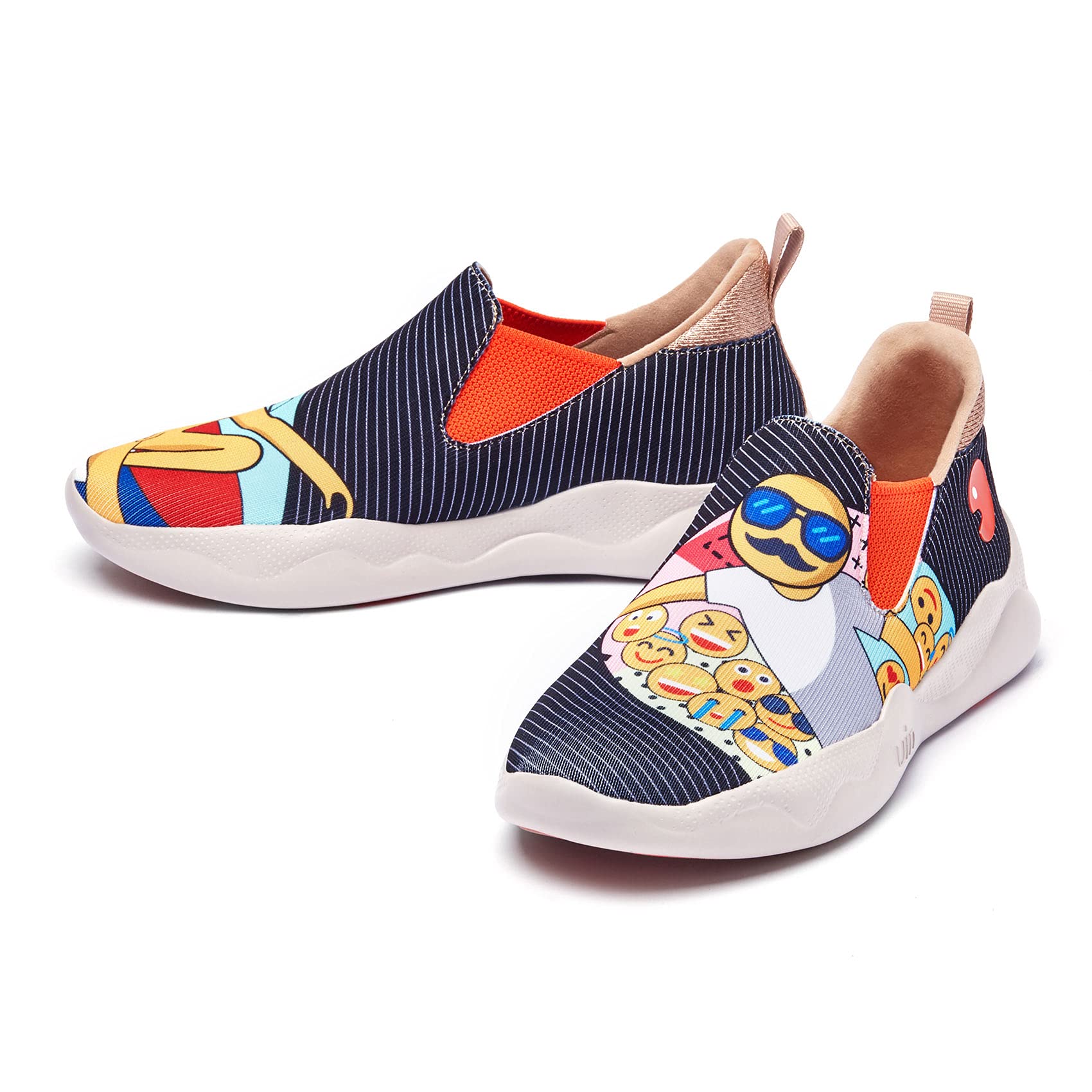 UIN Men's Fashion Sneakers - Lightweight Walking Shoes for Men, Slip On Casual Athletic Shoes with Artistic Painting Design, Comfortable Travel Sneakers (Mijas Eye of Exploration) | Perfect for Daily Wear, Gym, Travel & Outdoor Activities