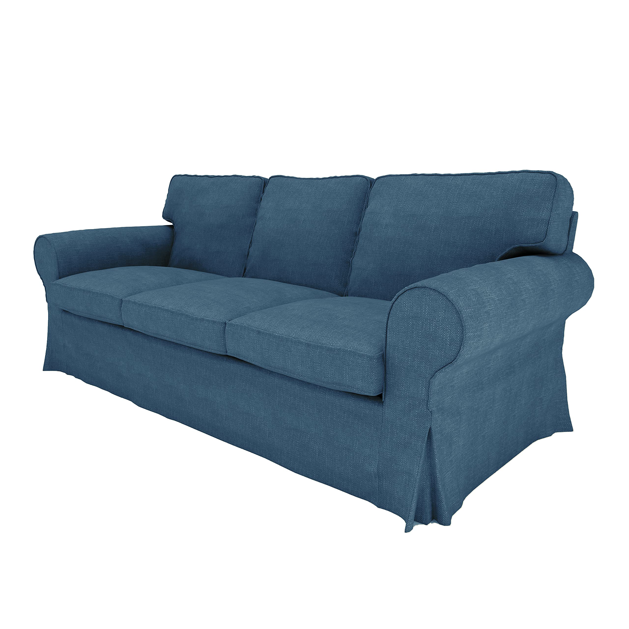 BACoverZone EKTORP 3-Seat Sofa Slipcover - Compatible with IKEA Ektorp Couch, Pet & Kid Friendly Furniture Protector (KT-13) - Perfect for Living Room, Family Room & Pet-Friendly Homes