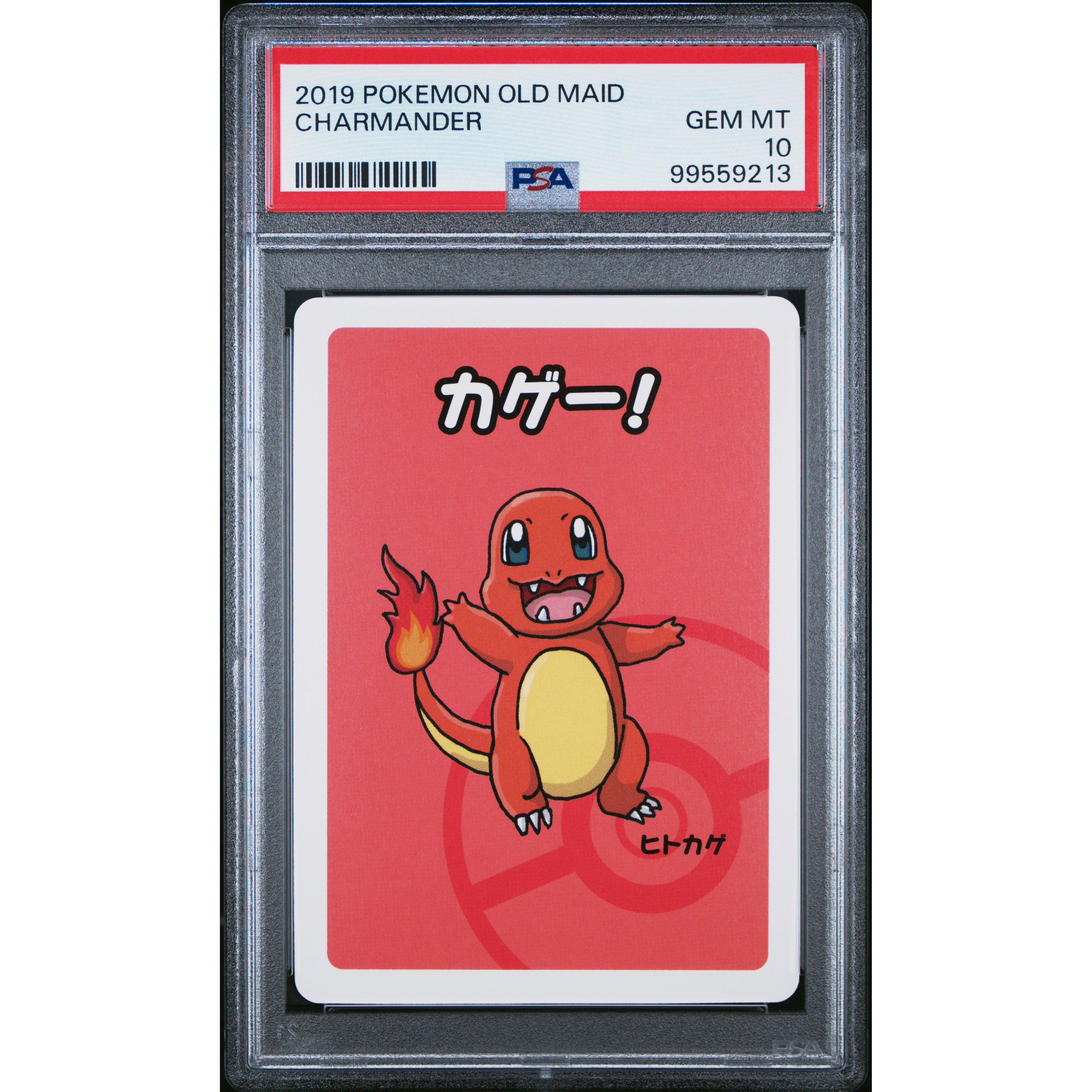 2019 Pokemon Japanese Old Maid Charmander PSA 10 Graded Card - Perfect for Collectors, Gaming Tournaments & Investment Portfolios