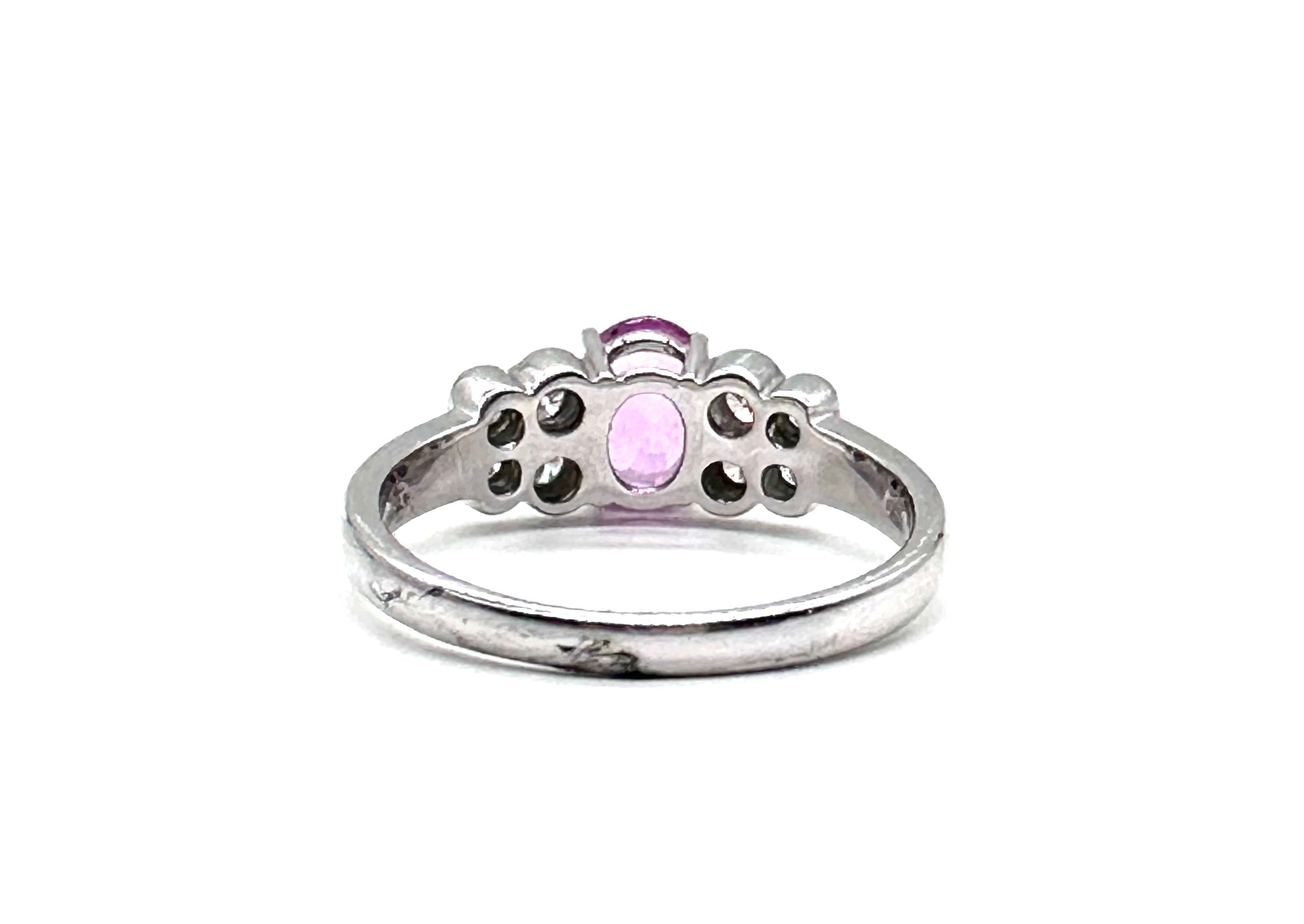 Exquisite Pink Sapphire and Diamond Ring for Women | 14K Gold Engagement & Wedding Band | Elegant Jewelry Gift for Her | Perfect for Anniversaries, Proposals & Special Occasions