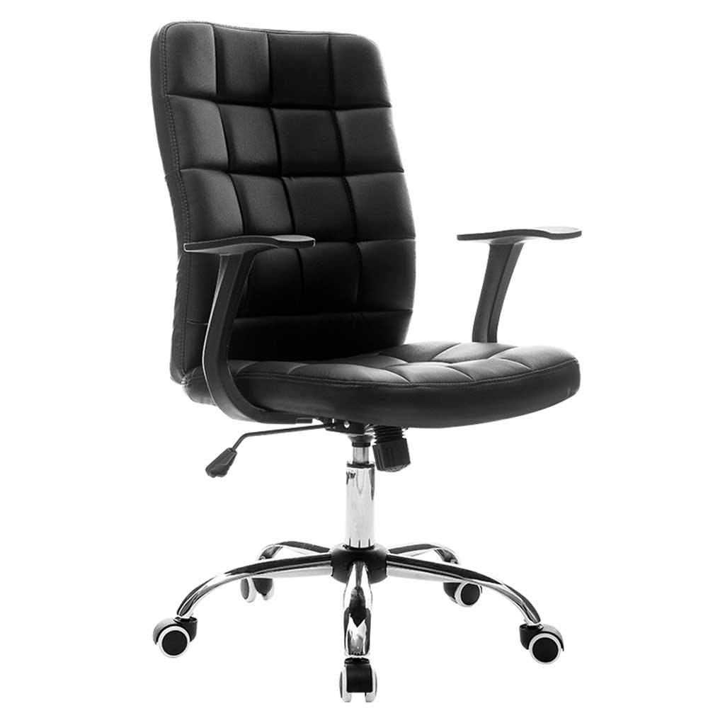 Ergonomic Office Chair - White Modern Swivel Computer Desk Chair with Adjustable Height for Home, Student, and Workspace - Minimalist Design for Writing & Gaming - Comfortable Back Support & Smooth Spin Lift (Color: B)