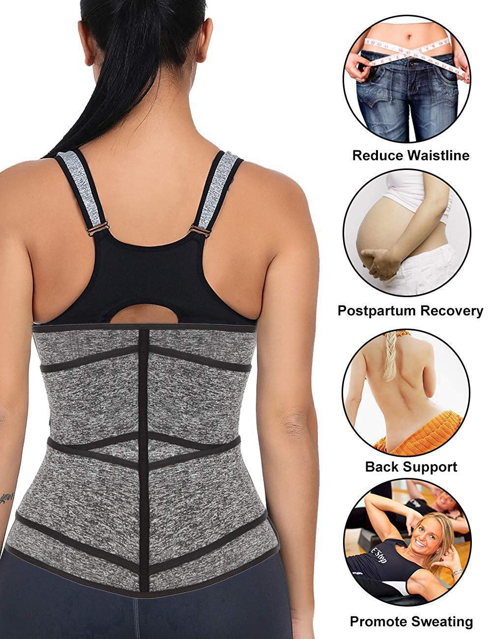 Best Waist Trainer for Women - Slimming Corset Belt for Weight Loss & Body Shaping - Perfect for Workouts, Postpartum Recovery & Everyday Wear