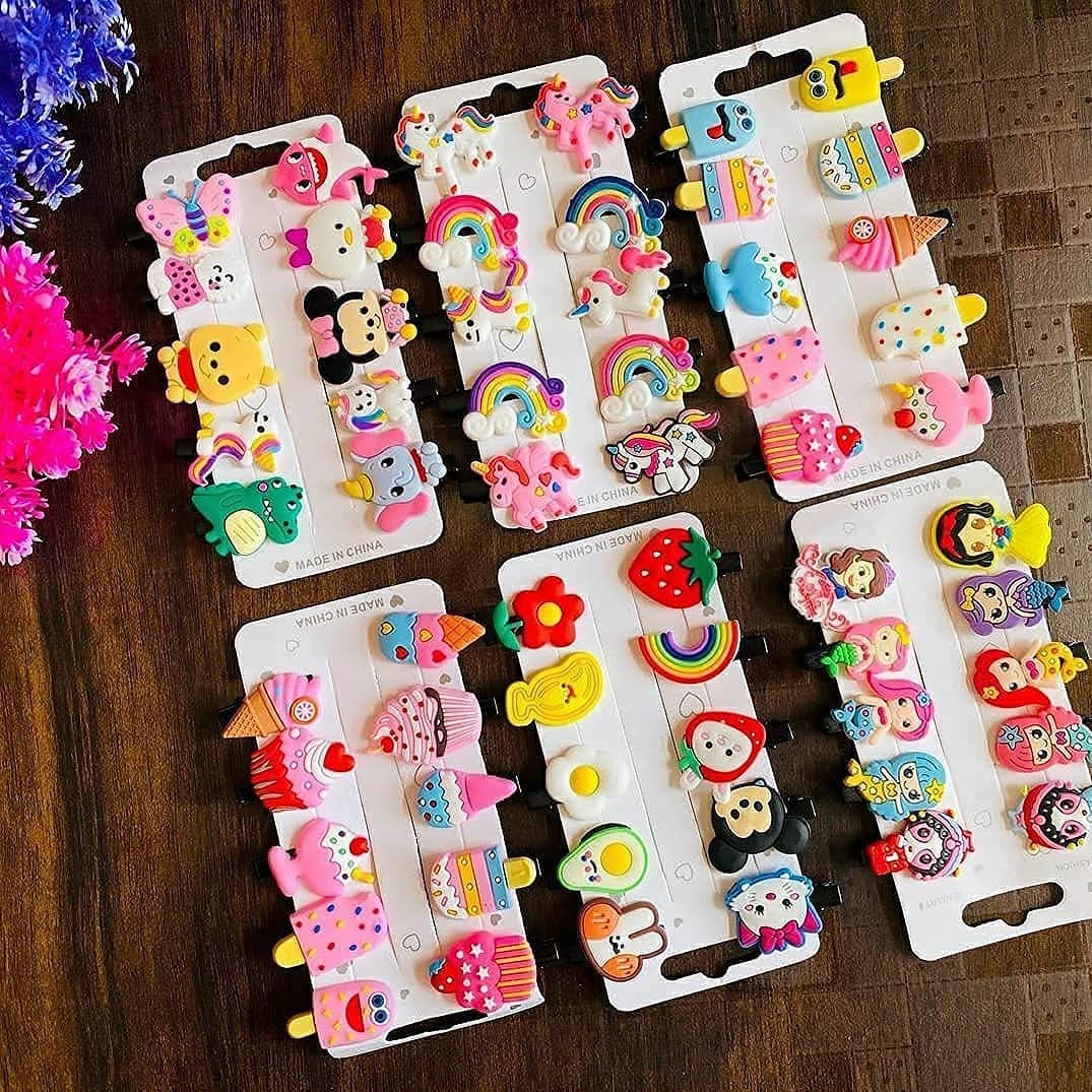 Mix Designs Hair Clips Set for Baby Girls Toddler - 20pc Barrettes Hair Accessories for Kids, Infants & Toddlers - Perfect for Parties, School, Photos & Daily Use