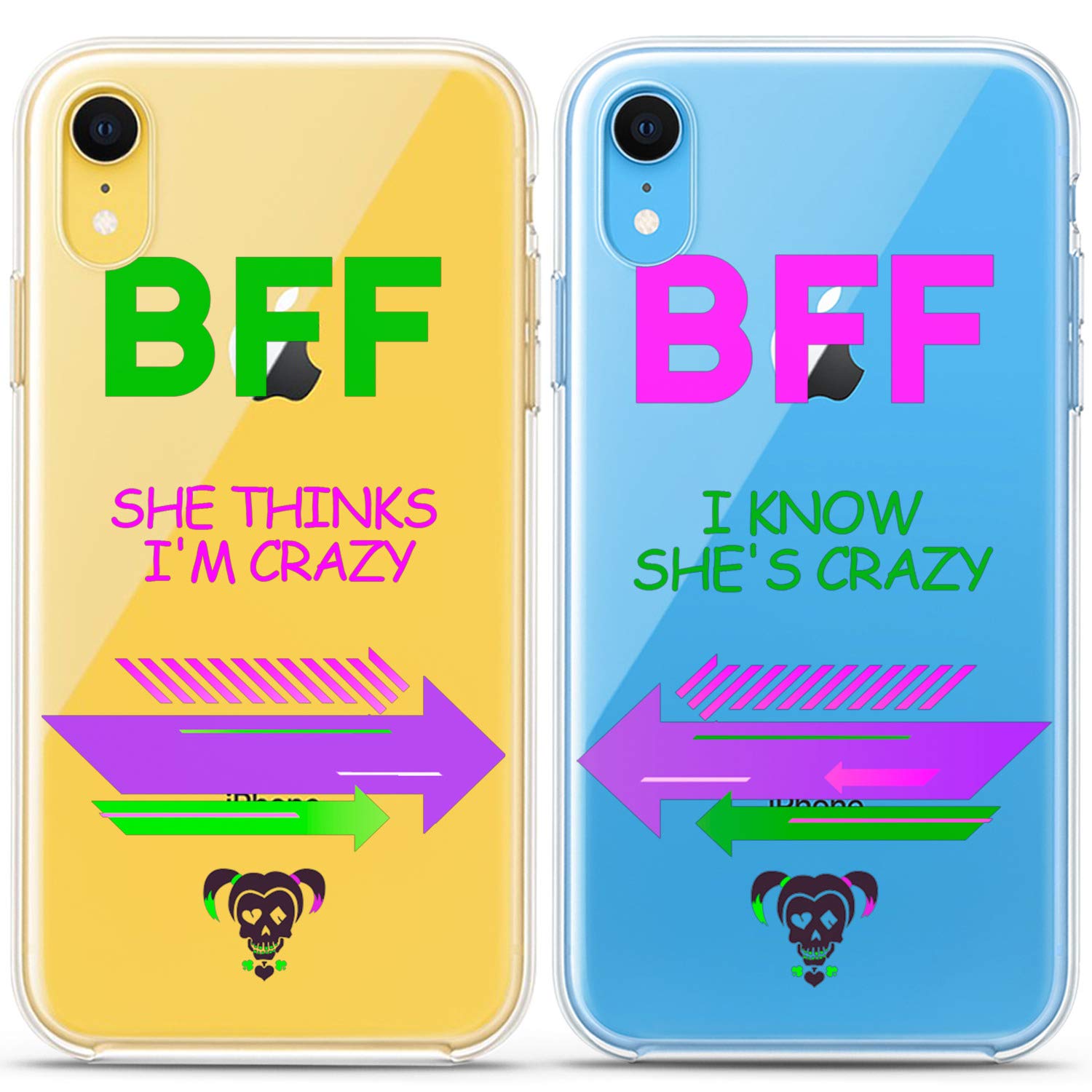 Matching Couple Phone Cases for iPhone 16/15/14/13/12/11 Pro Max/Mini/XS/X/8 Plus/7/XR/SE - Cute Silicone Love Pair Cover for Anniversary, BFF, Couples & Teens - Perfect Gift for Valentine's Day, Christmas and Special Occasions