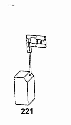 Premium Carbon Brushes 0905_Perles_HSW356E for Perles Grinder HSW356E - Includes Cable & Connector - Perfect for Power Tools & Industrial Equipment Maintenance