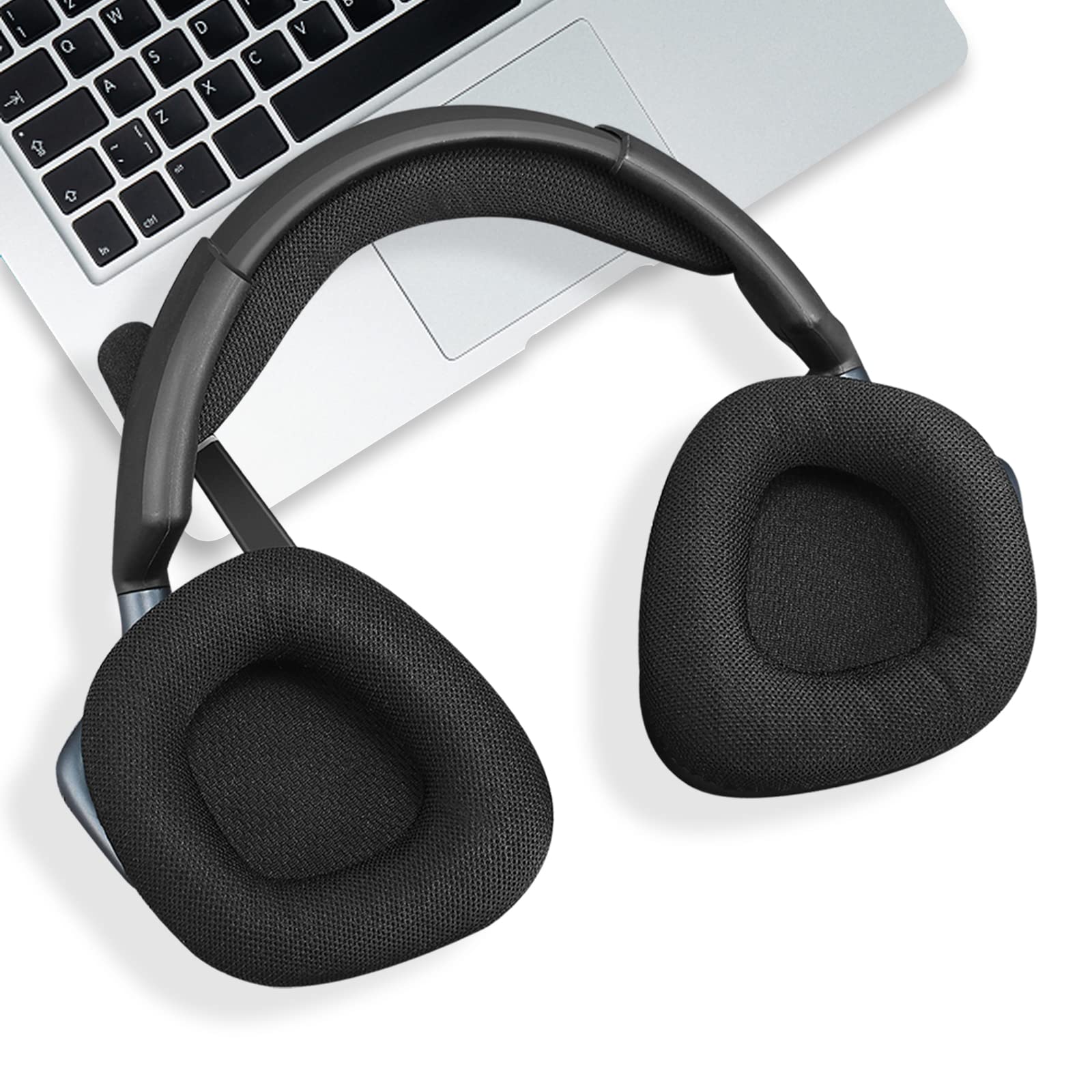 Gvoears Void Headband Replacement for Corsair Void Pro RGB Gaming Headset - Soft Memory Foam & Breathable Mesh Fabric (Black) - Perfect for PC, PS4, Xbox Gaming & Long Comfortable Sessions