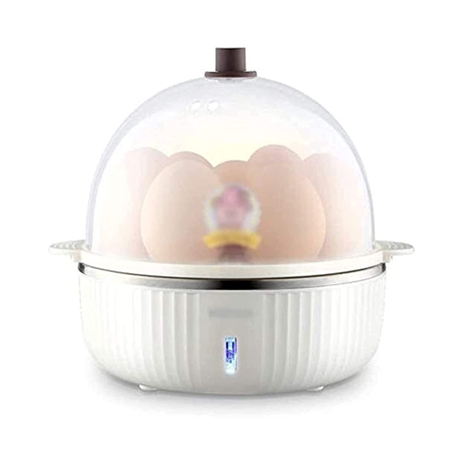 VSDY Electric Egg Cooker & Vegetable Steamer - Fast 7-Egg Boiler for Hard, Medium or Soft Eggs with Poaching/Omelet Tray - BPA-Free, Auto Shut-Off - Perfect for Breakfast, Meal Prep & Healthy Cooking