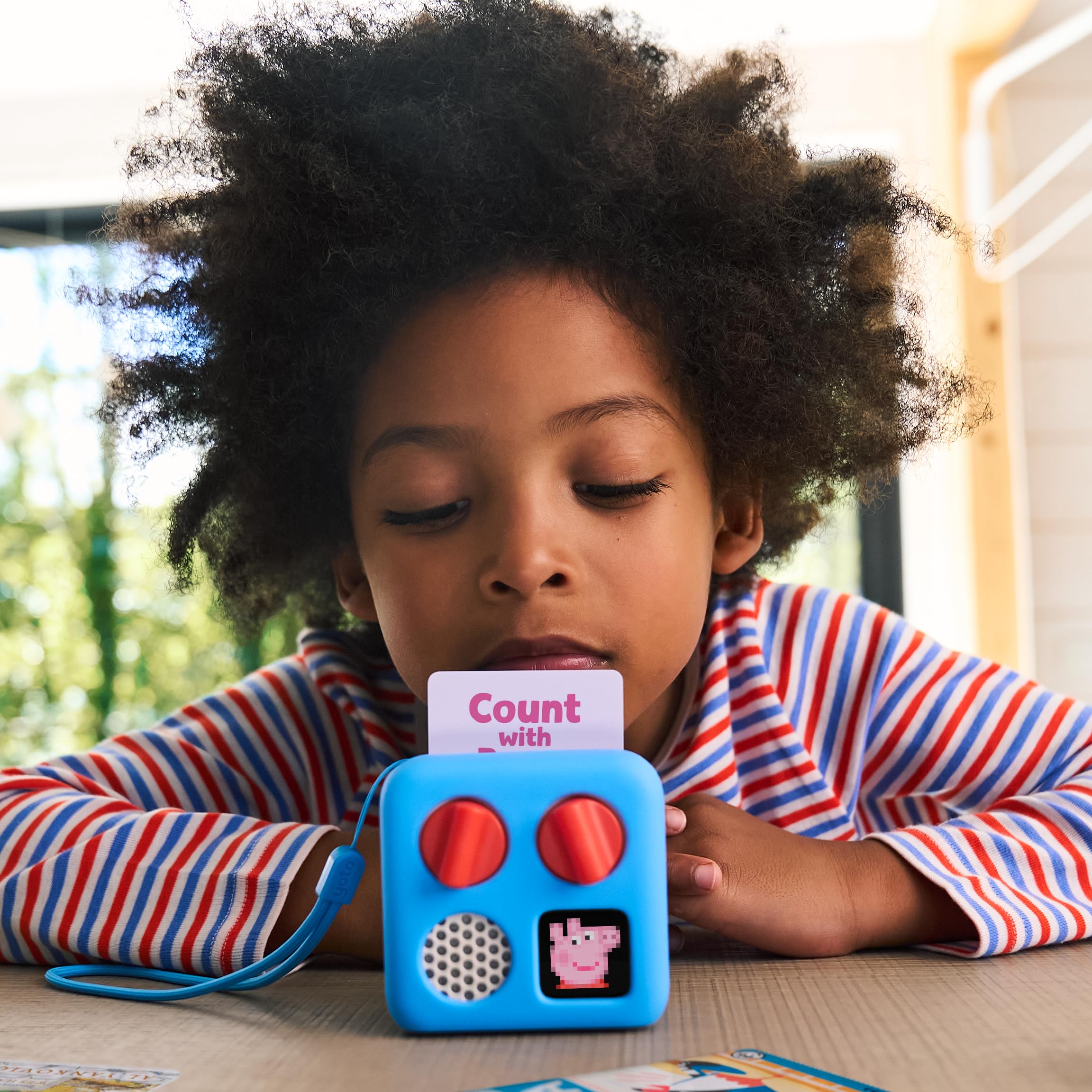 Yoto Mini (2024 Edition) + Disney Pixar Bundle – Screen-Free Bluetooth Audio Player for Kids | Stories, Music, Podcasts, Radio & White Noise | Travel-Friendly, Ok-to-Wake Alarm Clock | Perfect for Bedtime, Road Trips & Learning Activities