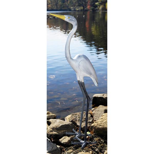 Achla Designs Great Egret I E 02 - Elegant Outdoor Garden Decor for Patio, Yard & Lawn - Perfect for Bird Lovers & Nature-Inspired Home Decor
