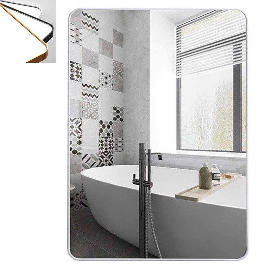 Large Framed Bathroom Mirror - 15.7