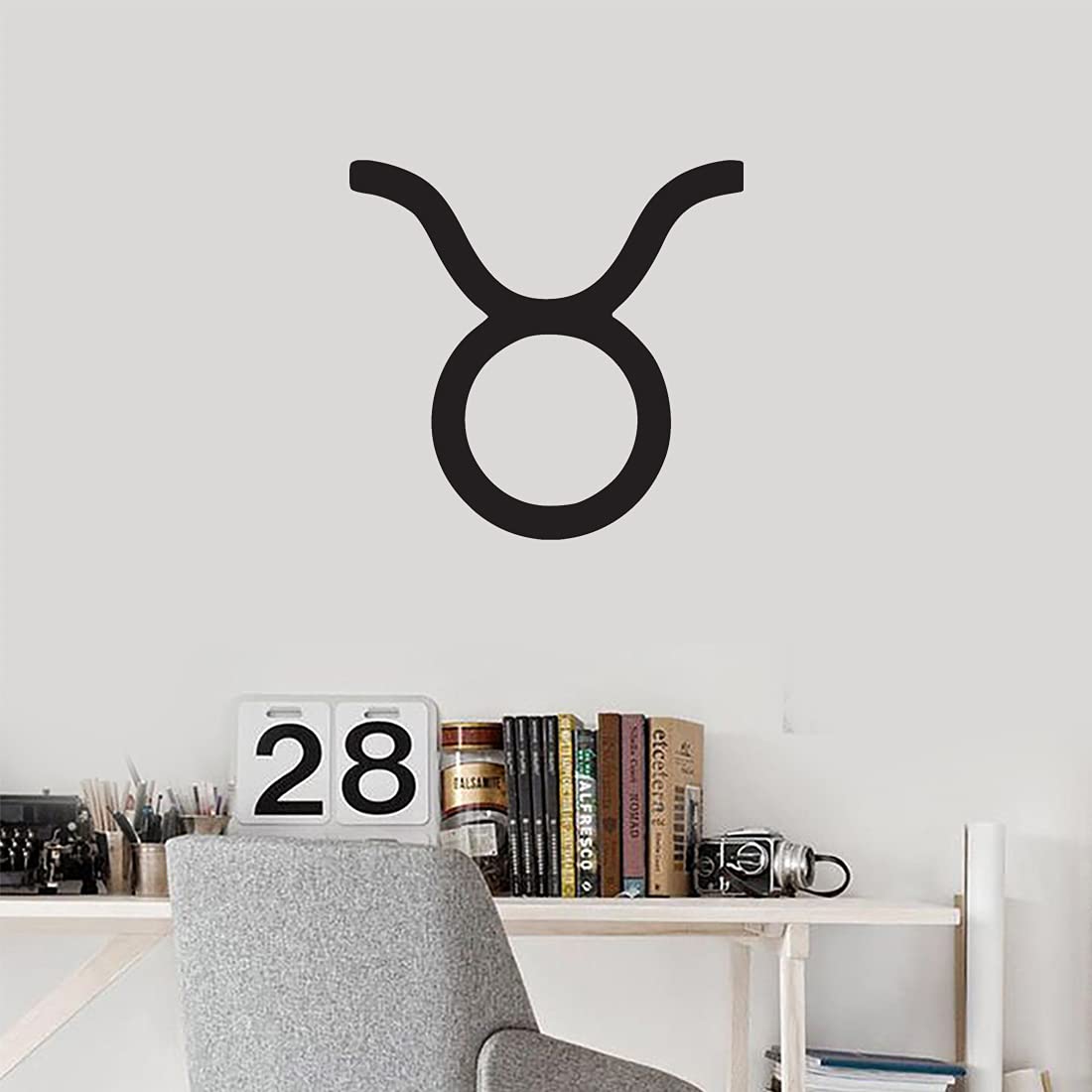 Premium Taurus Zodiac Sign Vinyl Decals (Set of 2) - Waterproof Durable Stickers for Laptop, Phone, Car, Helmet & Home Decor - Perfect for Astrology Lovers, Room Wall Art, and Personalized Gifts