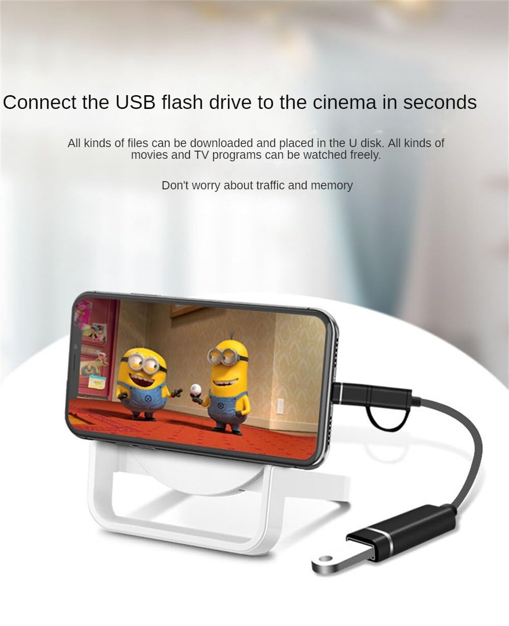 iPro 2-in-1 OTG USB Adapter for iPhone iPad MacBook - USB C & USB 3.0 Data Sync & Charging Cable - Perfect for File Transfer, Photo Backup, and Device Charging
