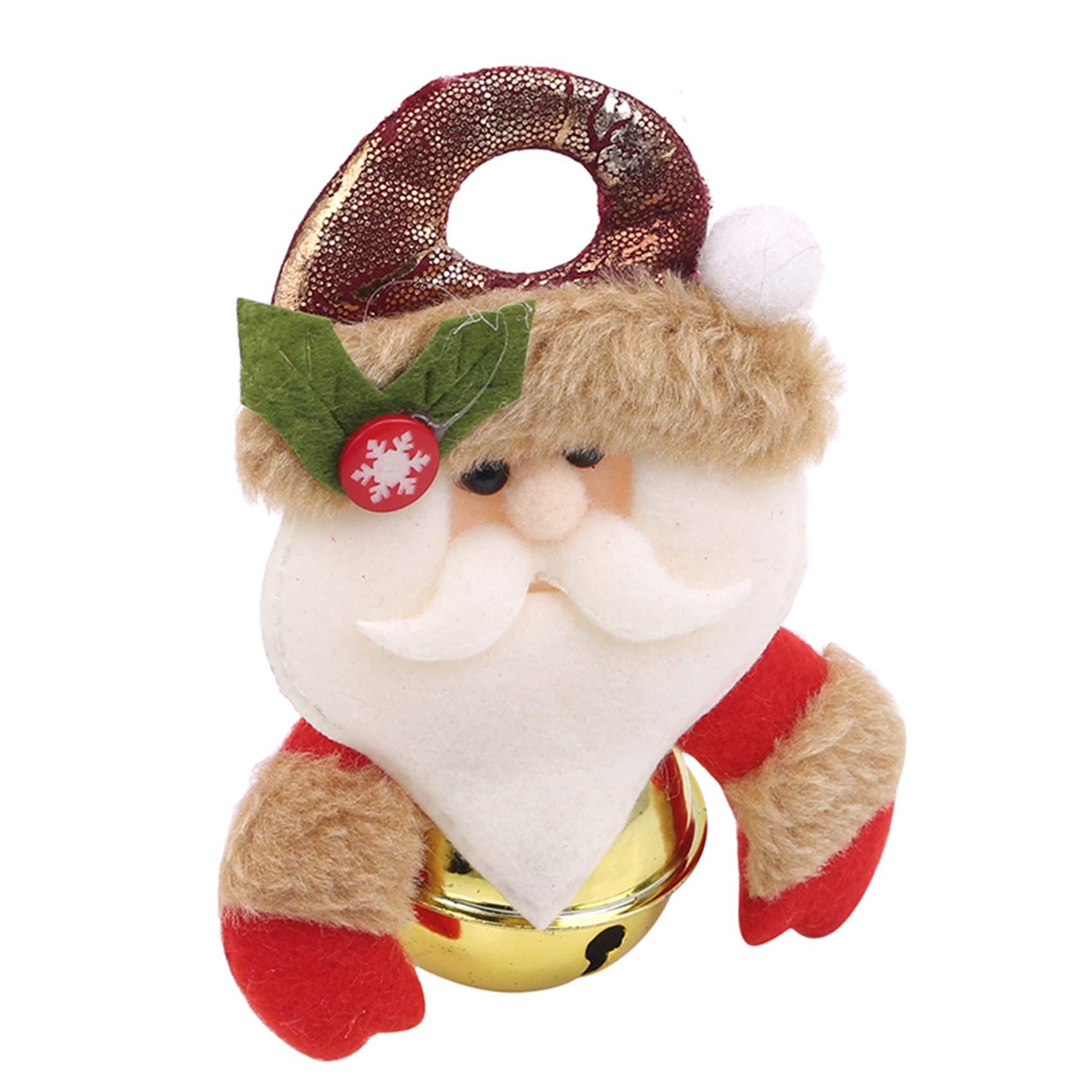 Atmneris Christmas Hanging Bells & Santa Claus Pendants - Xmas Tree Ornaments for Holiday Decorations | Perfect for Christmas Tree Decor, Home Party, and Gift Giving