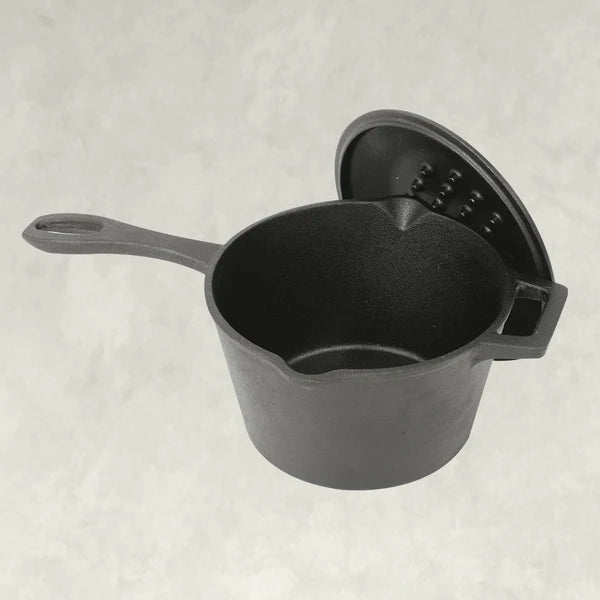 2.5 Quart Cast Iron Covered Pot – Dutch Oven for Braising, Stewing & Baking – Perfect for Stovetop & Oven Use